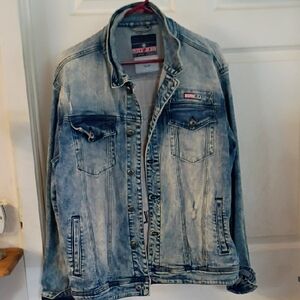 Born Light Blue Men's Denim Jacket